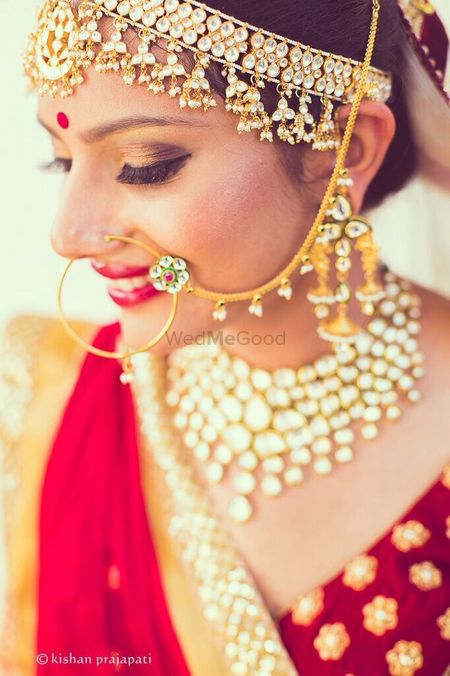 Elaborate Mathapatti for bride