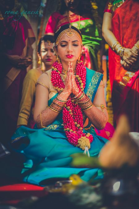 Photo of south indian bridal mathapati