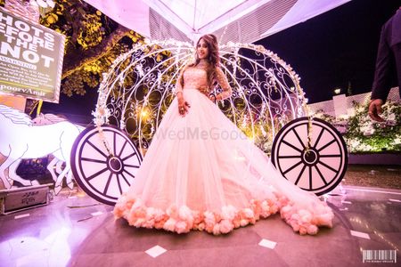 Fairytale theme engagement with gown and Photo Booth