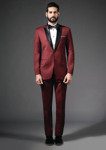 Wine coloured Tailor Made suit