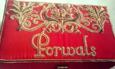 Photo of Druu velvet covered box with zardozi embroidery