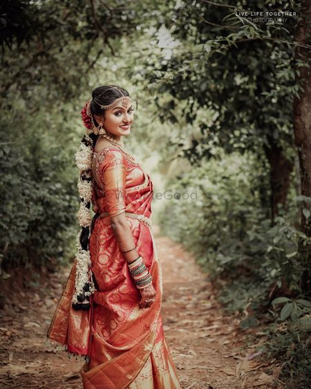 Photo of south indian bridal saree