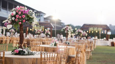 Photo of Floral table centerpieces