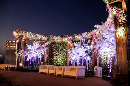 Photo of Floral wall stage backdrop