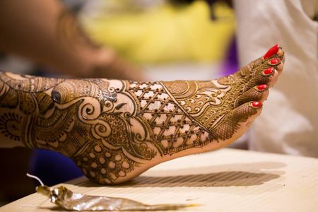 Photo of Bridal Feet Mehendi Design - Traditional Mehendi