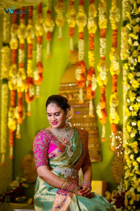 Photo of south indian bridal portrait