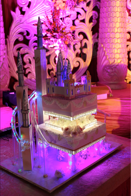Castle theme wedding cake