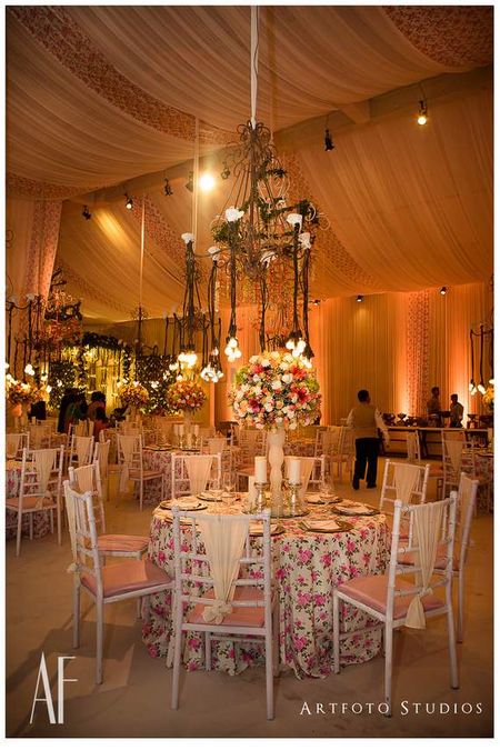Photo of Floral Themed Table Decor Settings