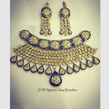 Polki Necklace and Earrings