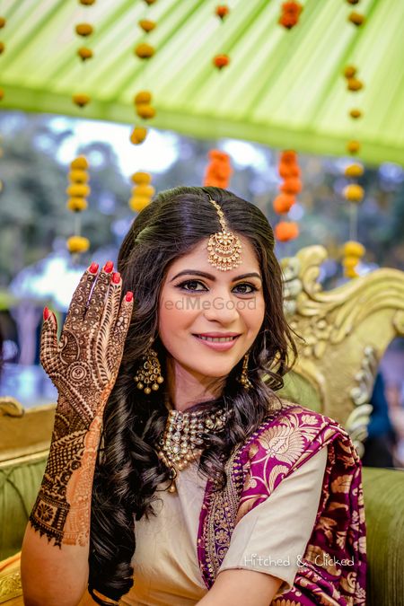 Photo of A to-be-bride getting her mehendi done