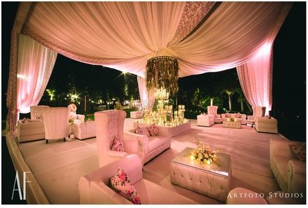 Photo of Light pink theme wedding decor