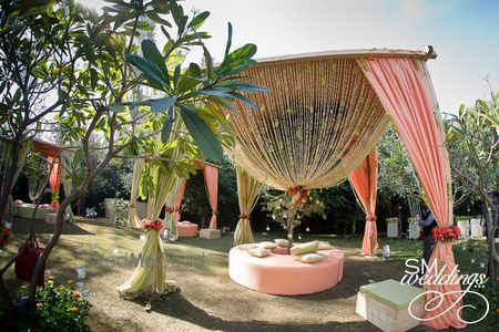 Photo of pastel mandap