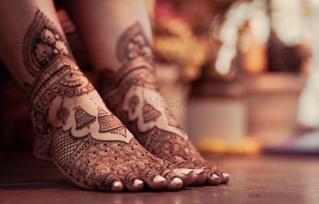 Bridal feet mehendi design
