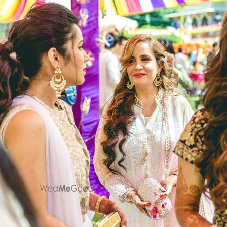 Photo of White anarkali suit