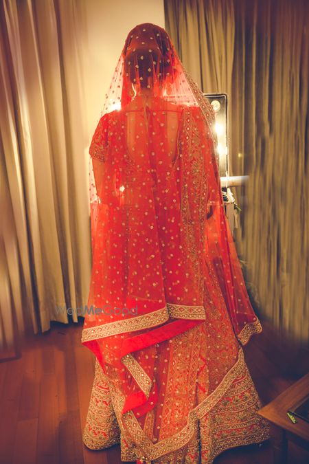 Red bridal lehenga