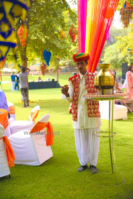 Kullad chai stall for mehendi