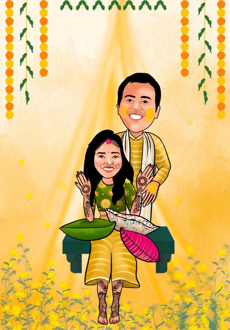 Combined Haldi and Mehandi Ceremony - Anchal Jain Pictures | Wedding Cards  in Jaipur - WedMeGood