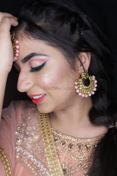 Photo From punjabi engagement look - By Grace Makeovers