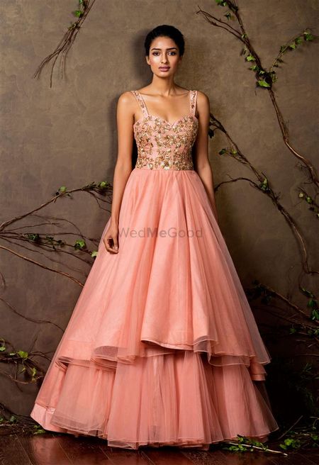 Photo of sleeveless ball gown