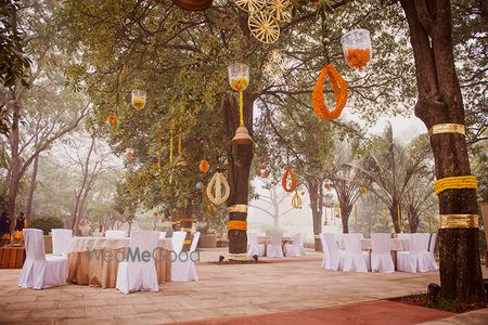 Photo of minimal sangeet decor