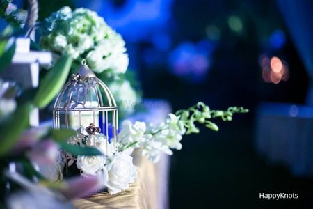 Photo of bird cage wedding decor