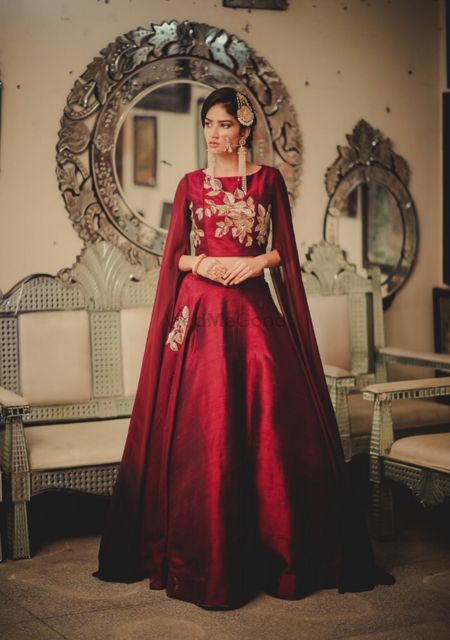Red Outfits Photo silk anarkali