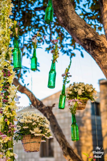 Photo of hanging bottle decor