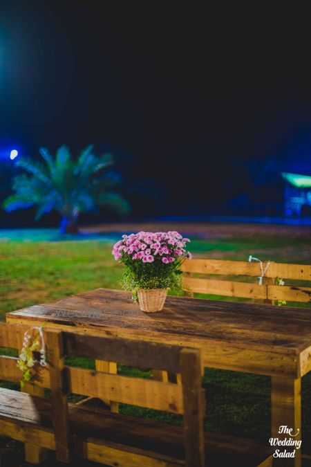 Photo of wooden table