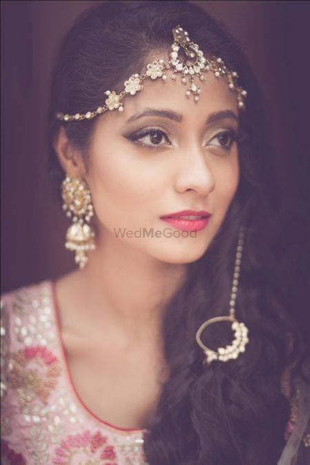 Photo of unique bridal mathapatti