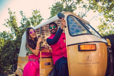 Auto rikshaw pre wedding shoot