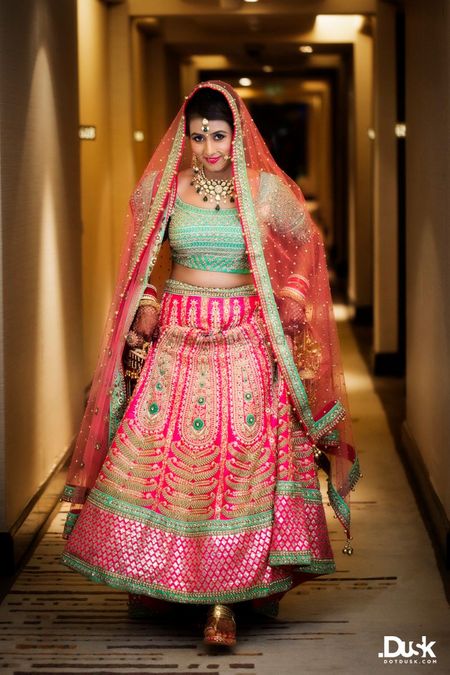 Buy Women's Banarasi Silk Bridal Lehenga in Green With Embroidered Work by  Saundaryam Fashions Online in India - Etsy
