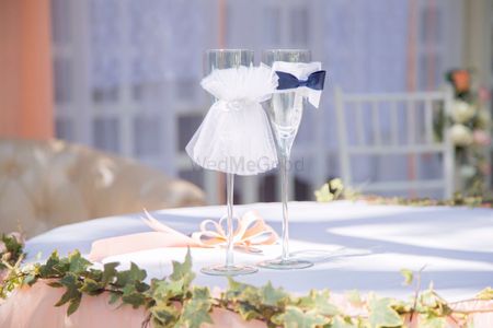 Photo of Cute decor idea for bride and groom glasses