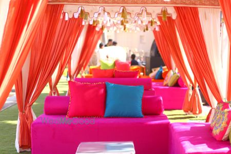 Photo of Colorful mehendi decor