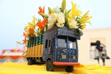 Decorated mini trucks for mehendi
