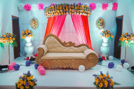 Ananya's half Saree Ceremony decor is one of our finest masterpieces I  would say. For the 1st time in our events, we tried something th... |  Instagram