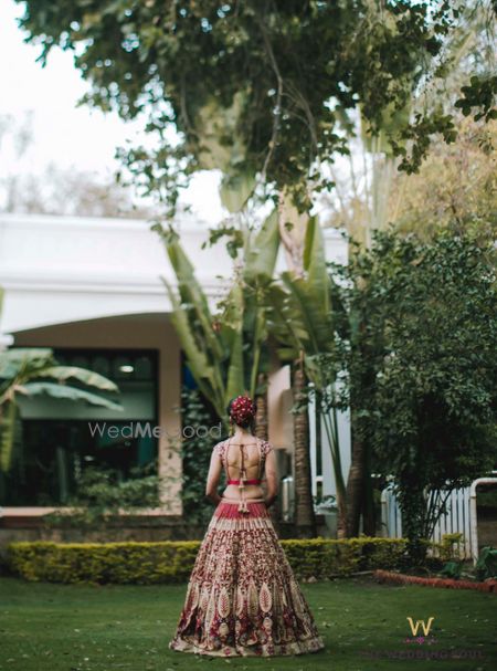 Sexy bridal blouse back