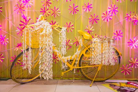 Photo of yellow bicycle
