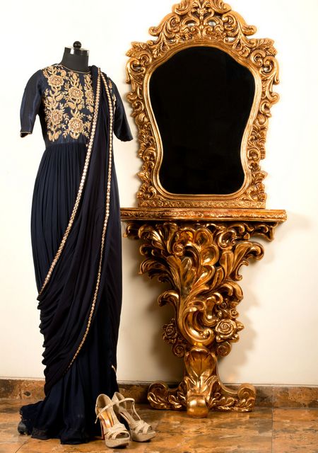 Photo of draped saree