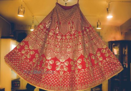 Full fare hanging lehenga shot