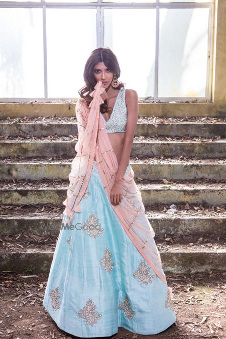 Pastel lehenga