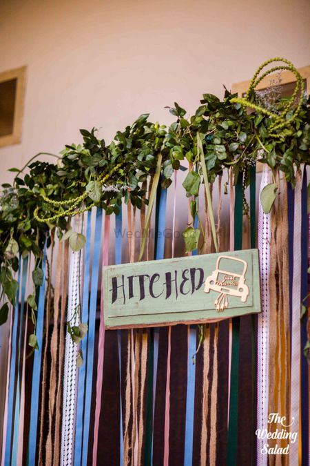 Hitched board in decor