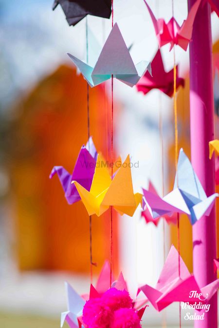 Photo of Hanging paper decor elements