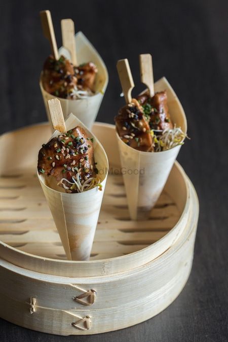 Food serving idea in cones