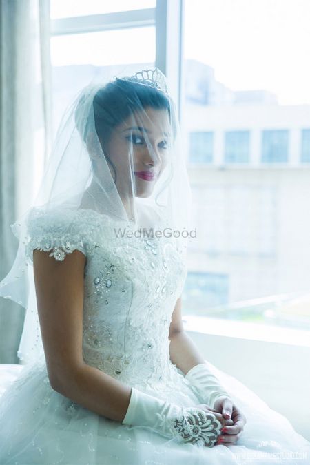 Photo of Christian bride portrait
