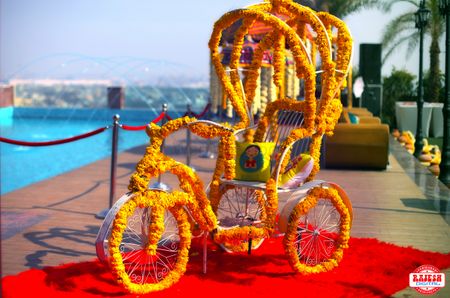 Photo of Floral rikshaw for mehendi