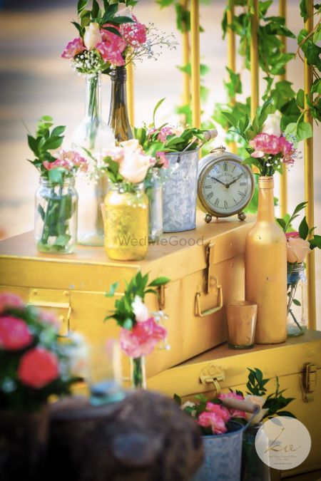 Photo of Antique trunks and clocks in decor