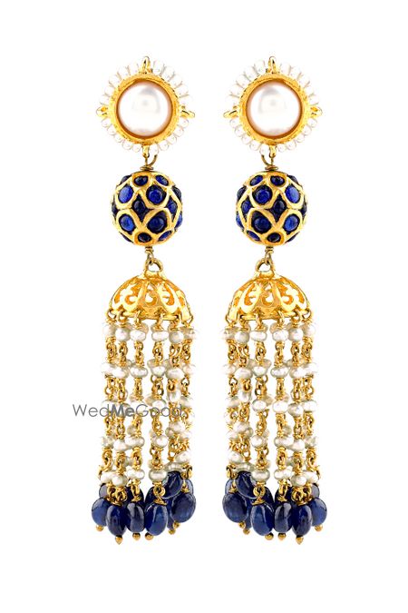 Photo of blue jhumki earringsx