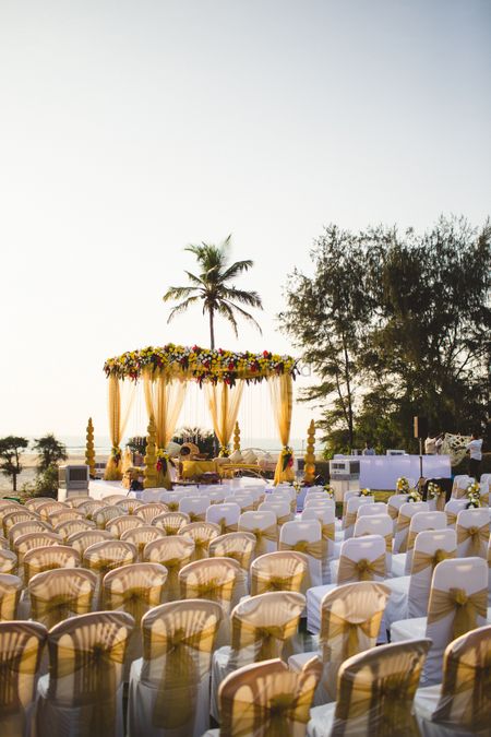 white and gold chairs