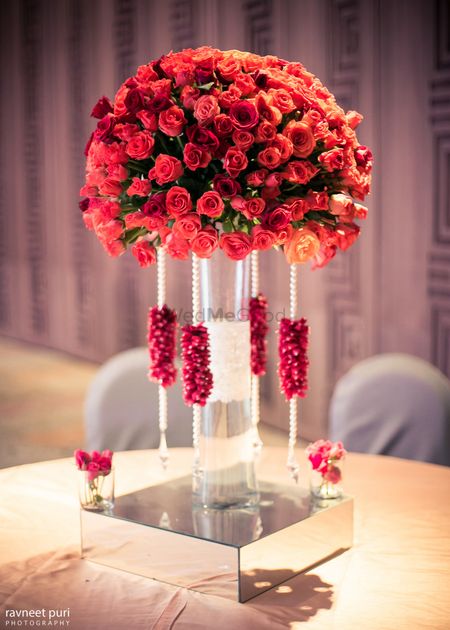 Tall floral table centerpieces