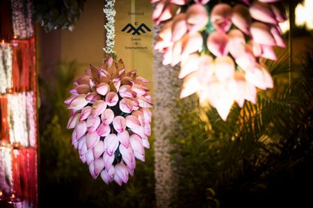 Pretty hanging lotus buds for entrance decoration